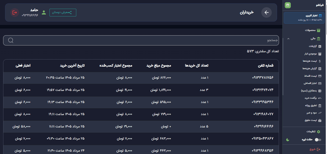 مدیریت مشتریان